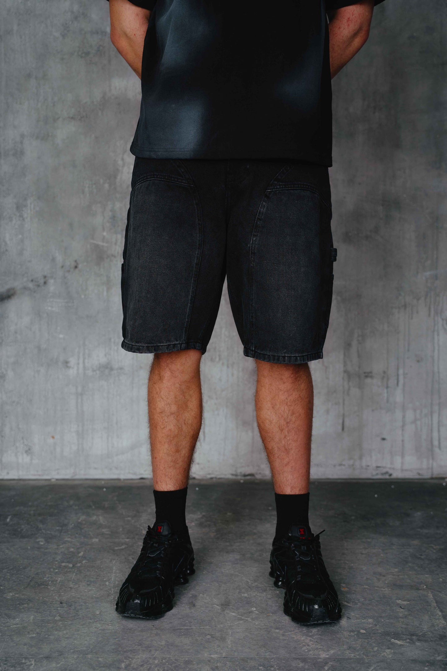 Howell Denim Shorts Black