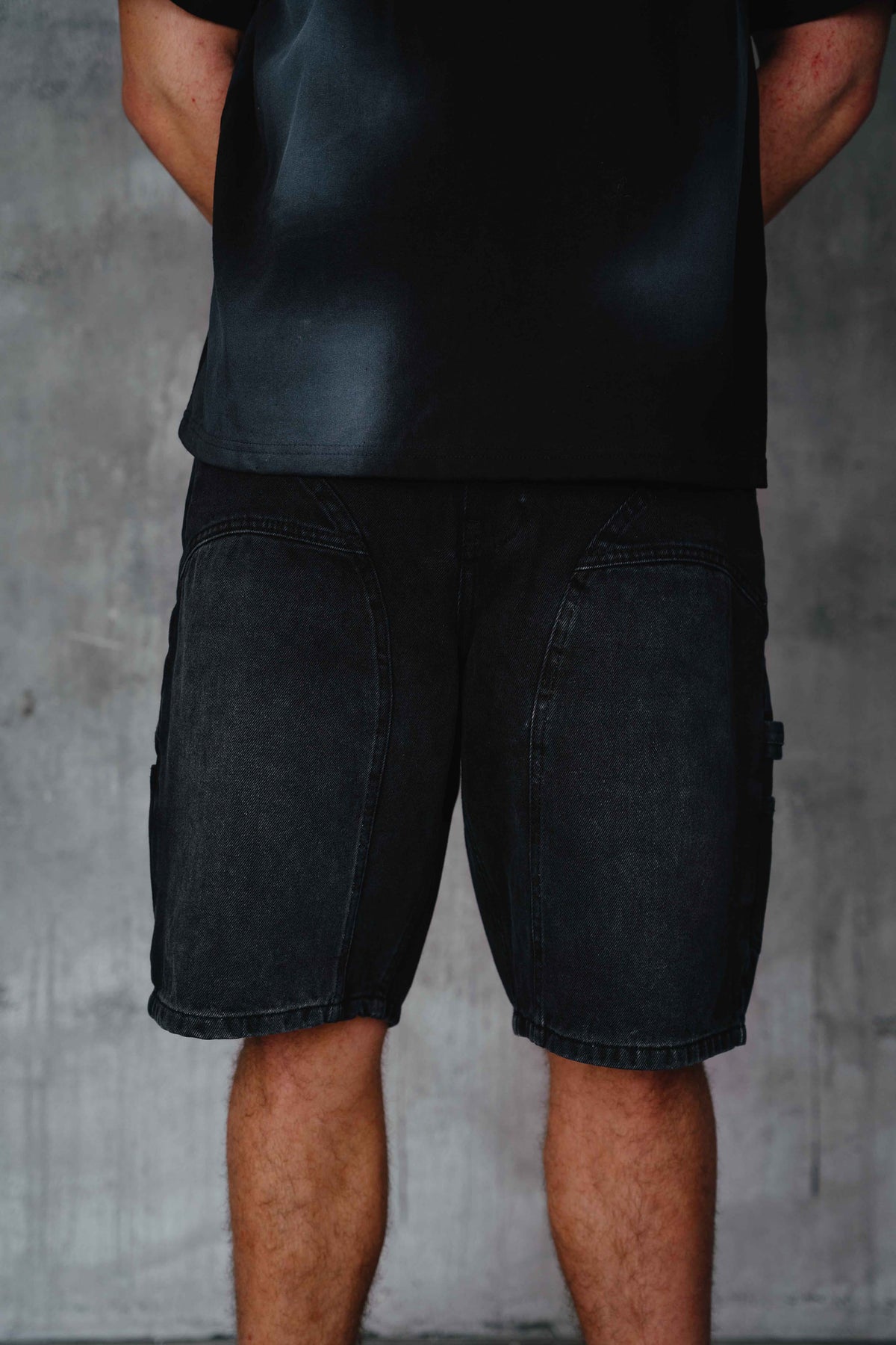 Howell Denim Shorts Black