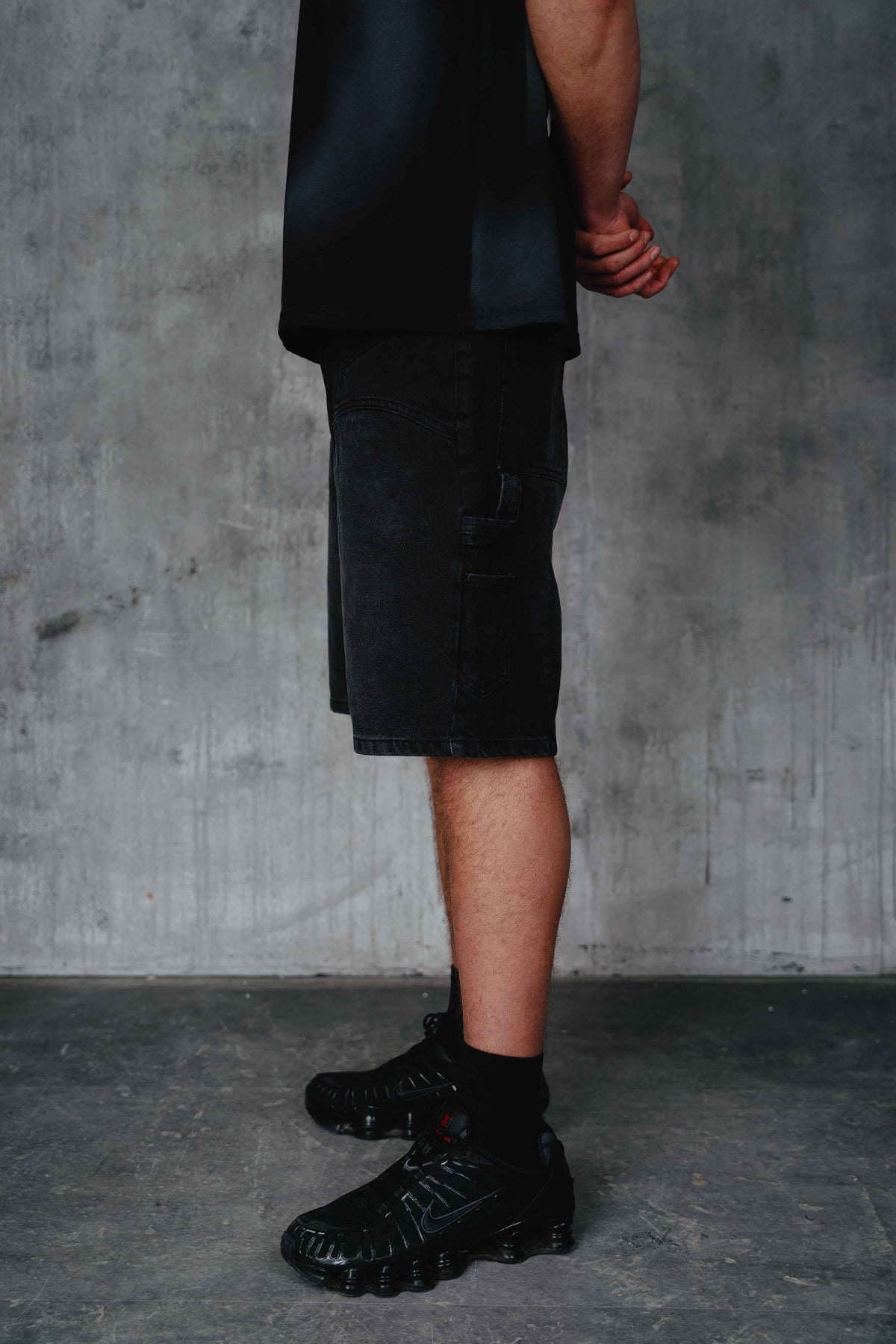 Howell Denim Shorts Black