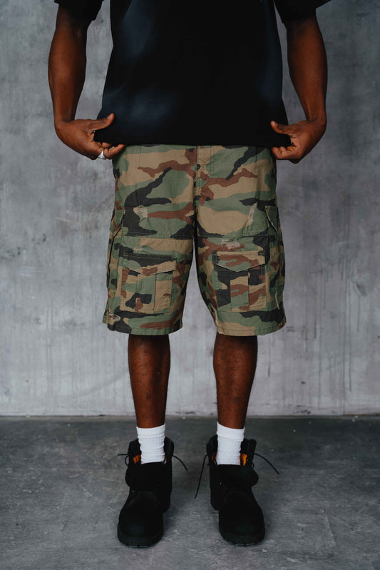 Otis Camo Cargo Short Khaki