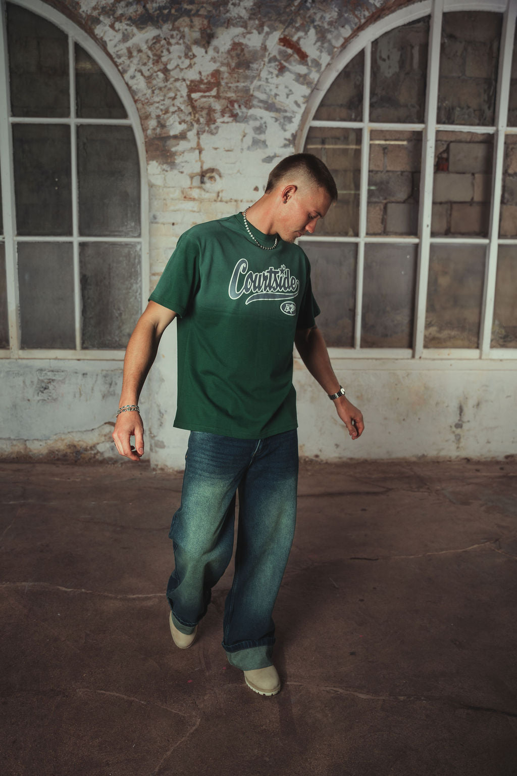 Lavine T-shirt Washed Green