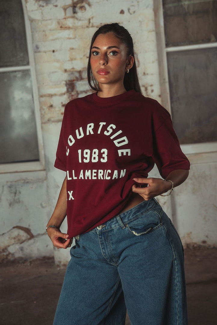 1983 T-shirt Burgundy