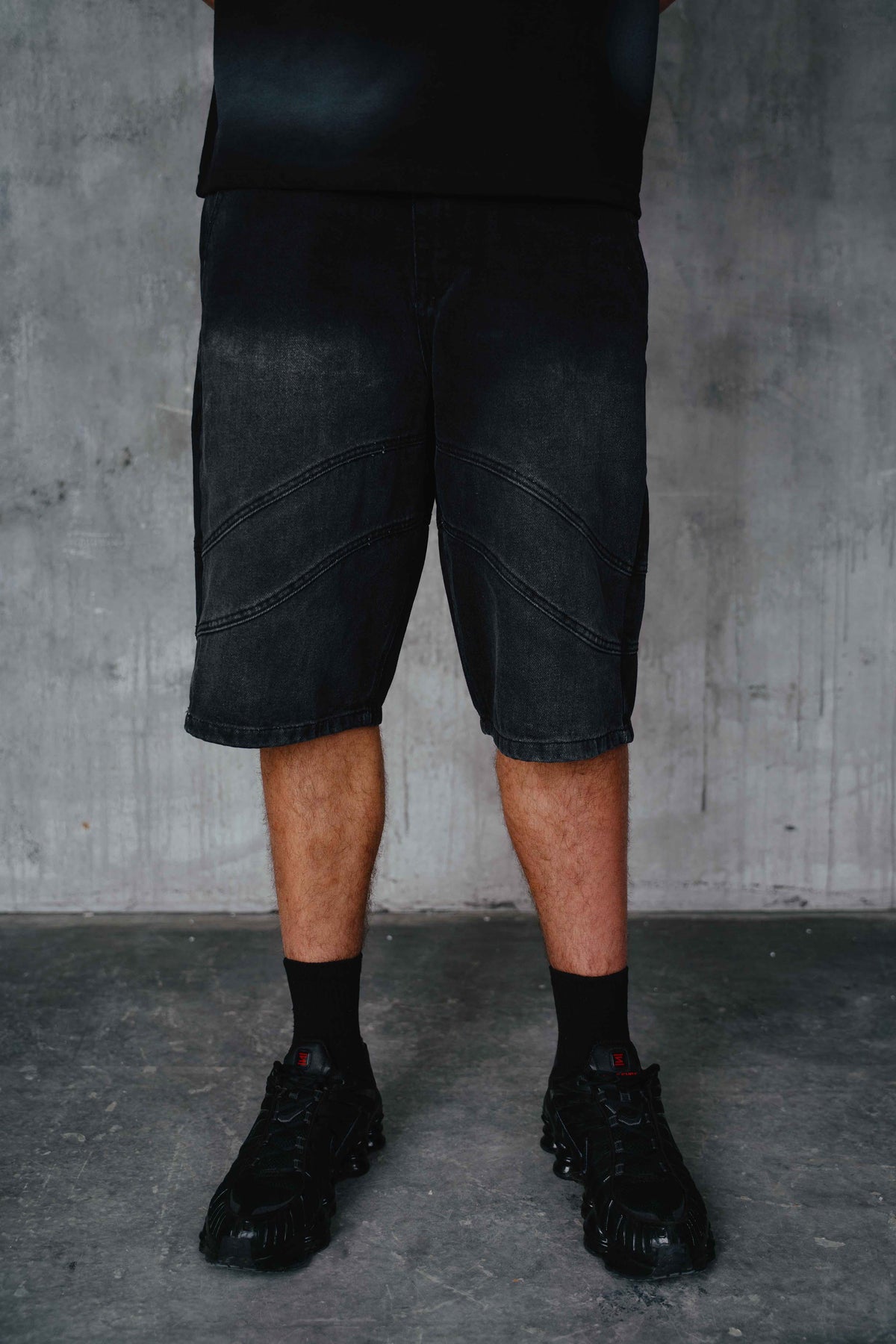 Houston Denim Shorts Black
