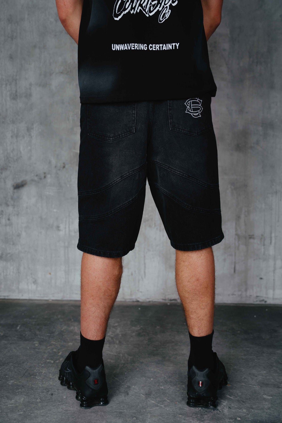 Houston Denim Shorts Black