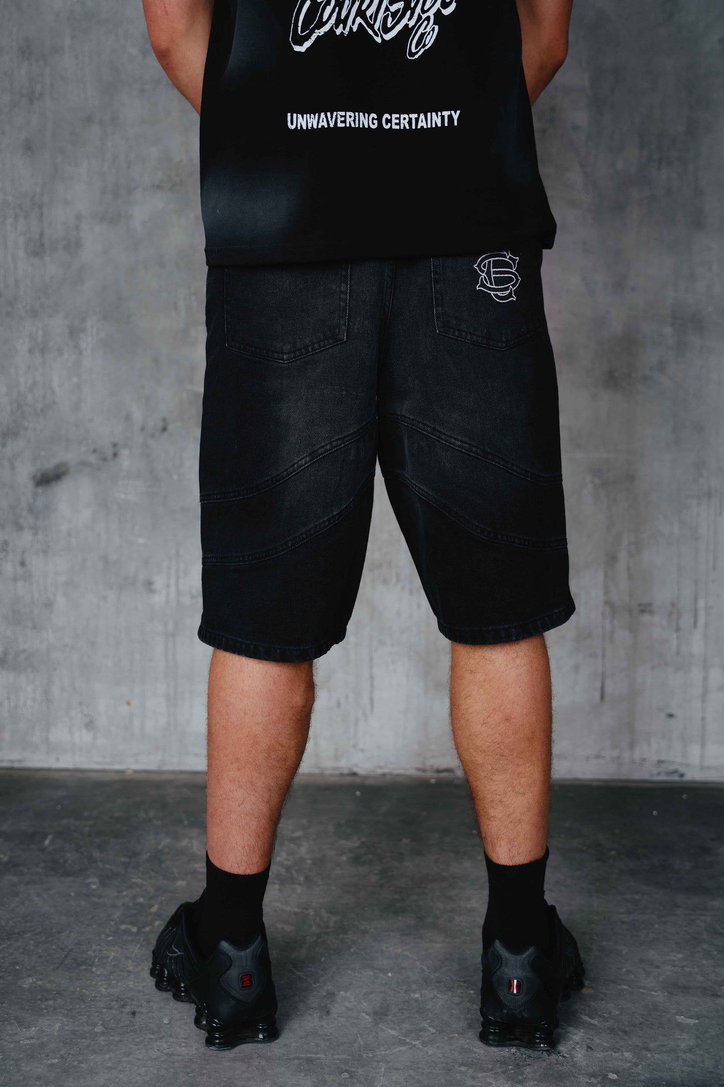Houston Denim Shorts Black