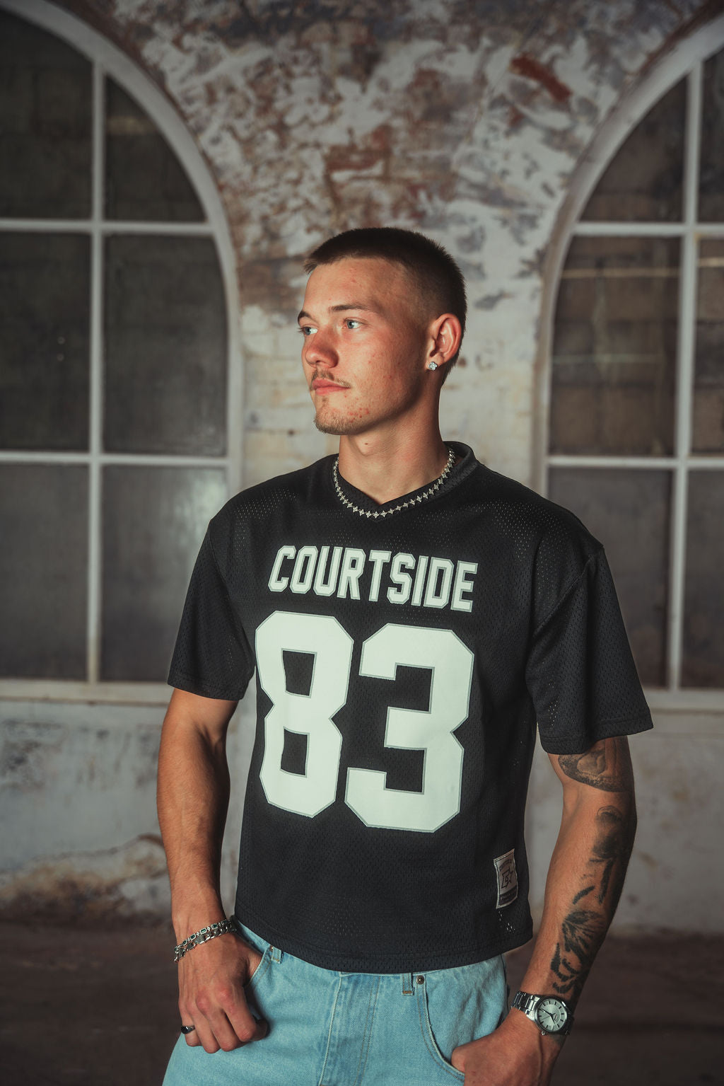 Grace Mesh T-shirt Black