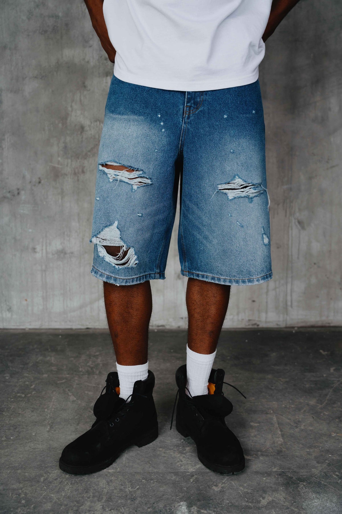 Alston Denim Shorts Blue