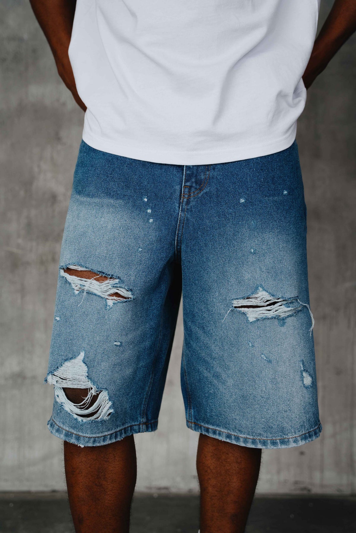 Alston Denim Shorts Blue