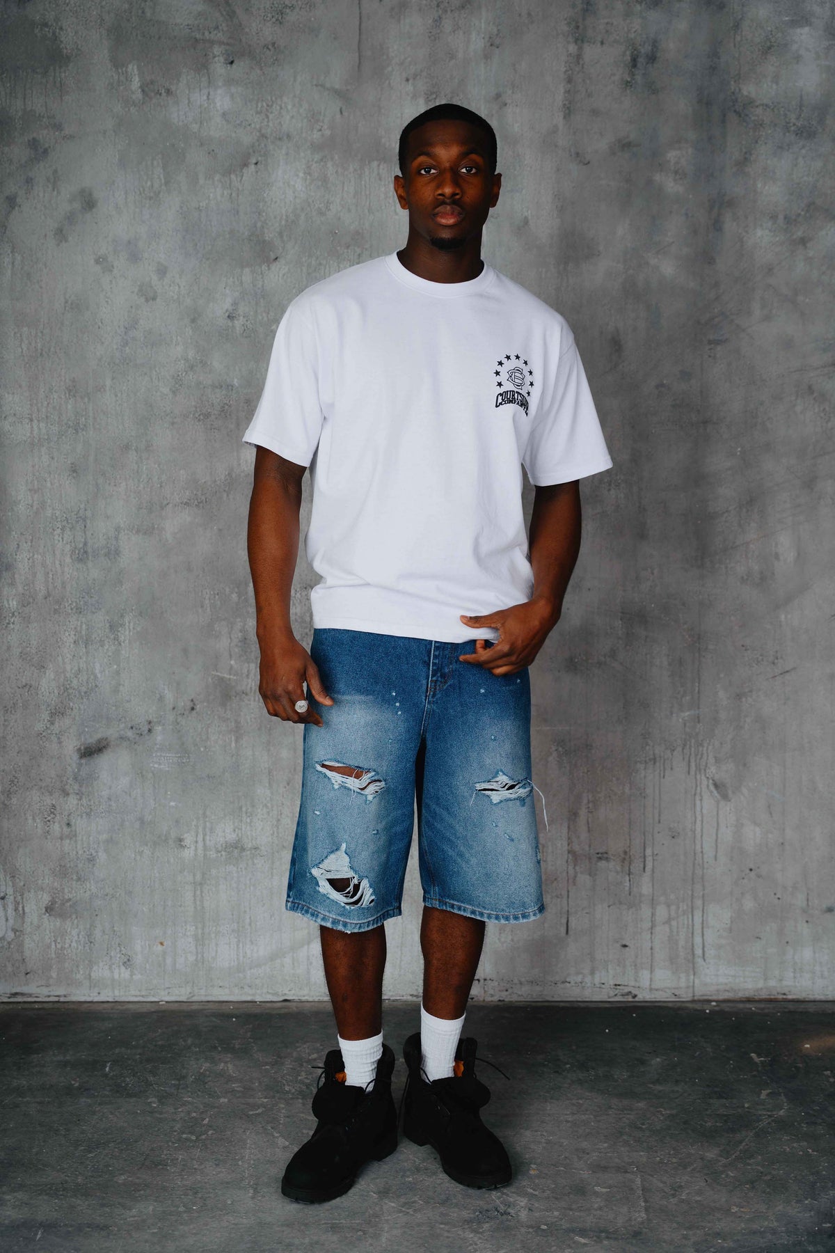 Alston Denim Shorts Blue