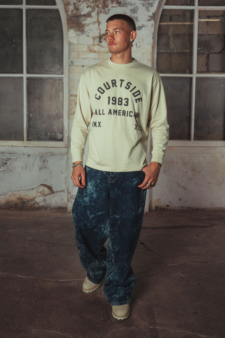 Embry Denim Jeans Acid Washed Blue