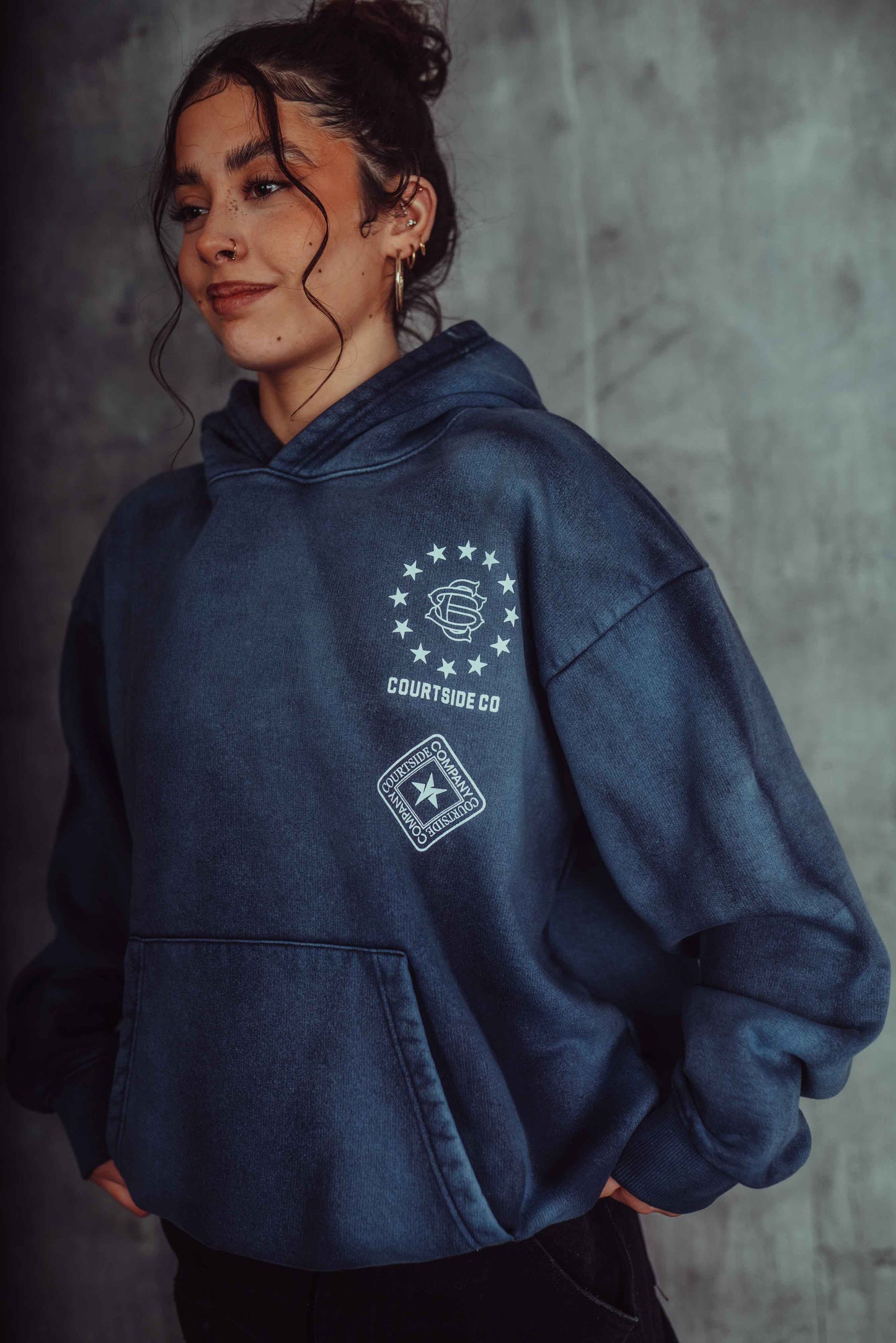 Empire Hoodie Ombre Blue