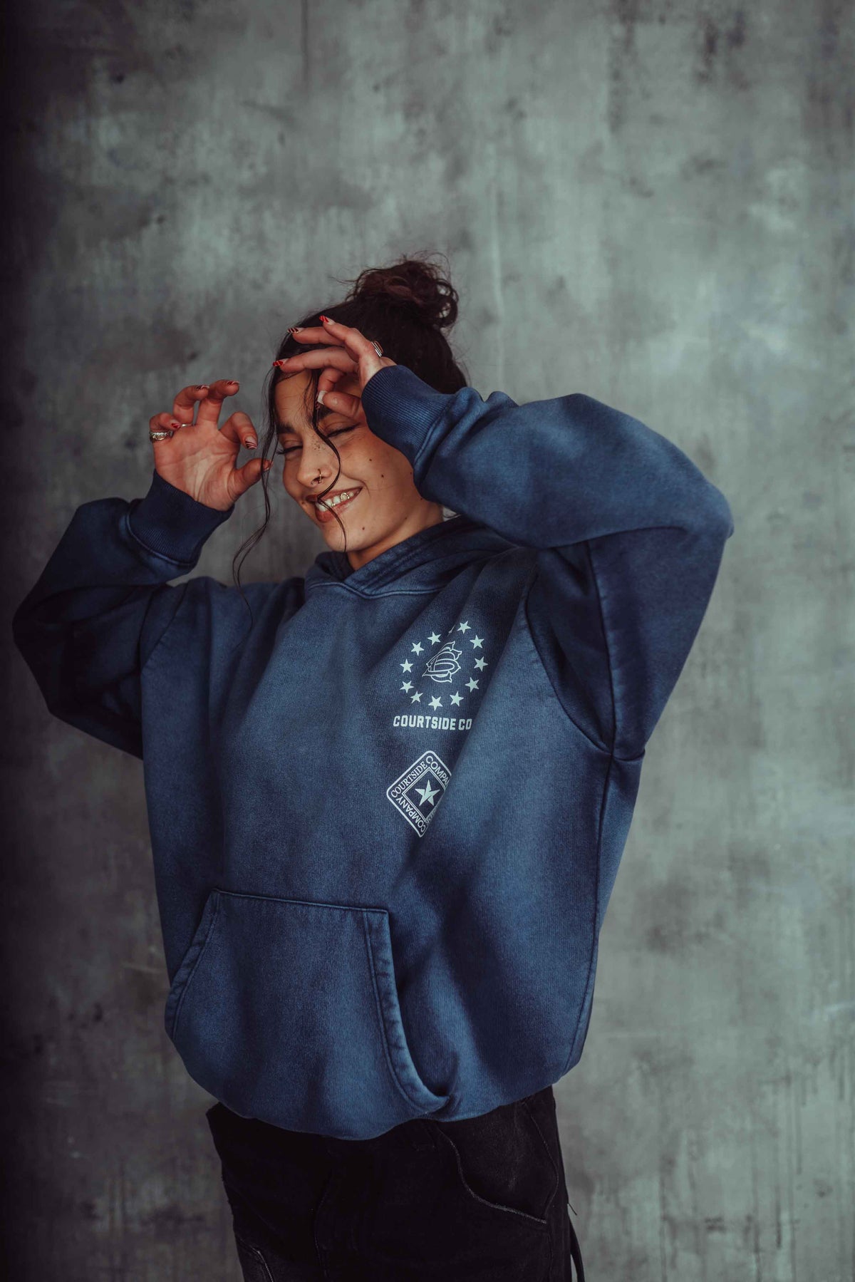 Empire Hoodie Ombre Blue