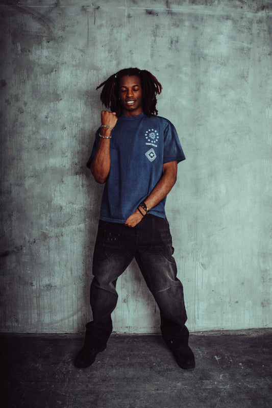 Empire Tee- Ombre Blue