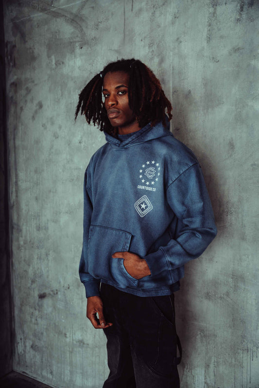 Empire Hoodie Ombre Blue