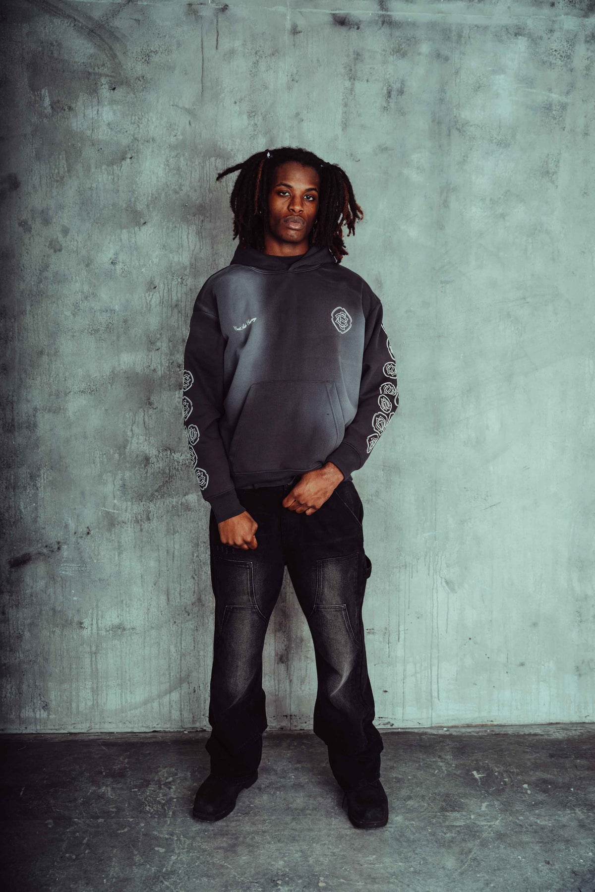Rycan Hoodie Washed Black
