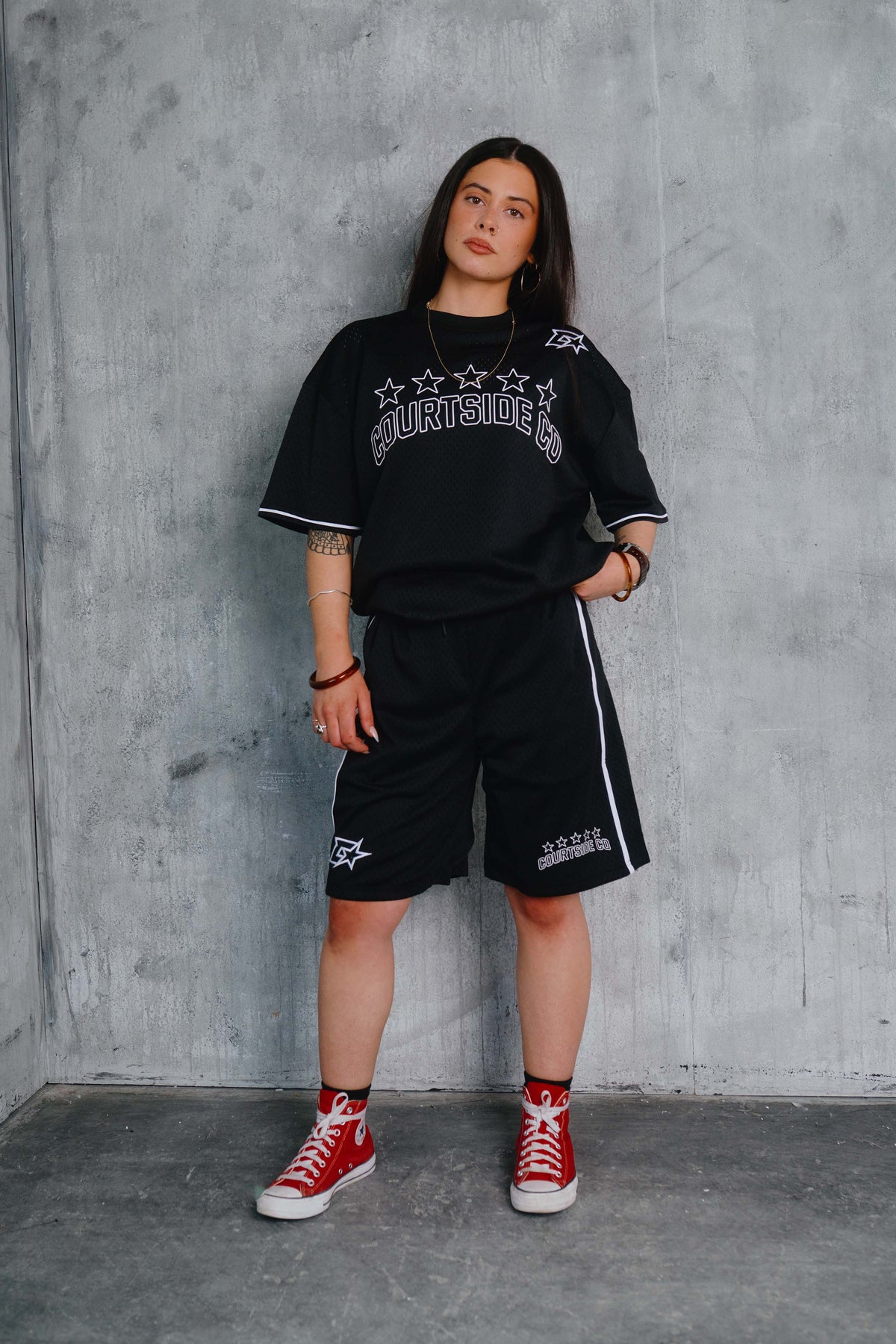 Blake Mesh Tee Black