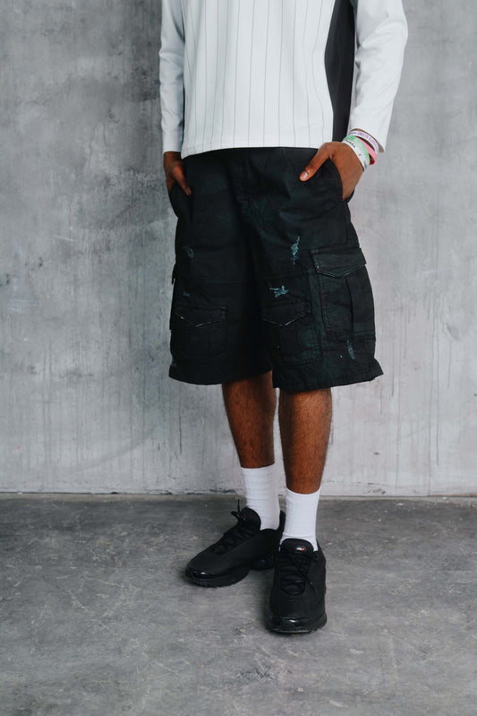 Otis Camo Cargo Short Black