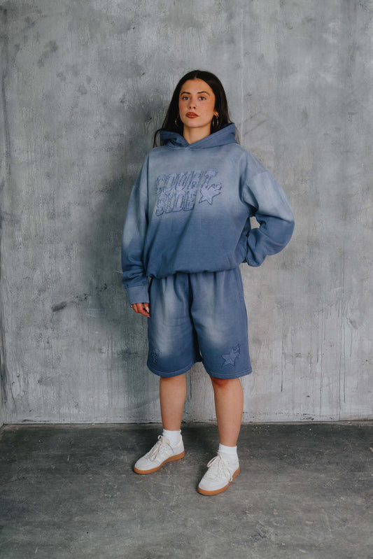 Tyler Hoodie Washed Blue
