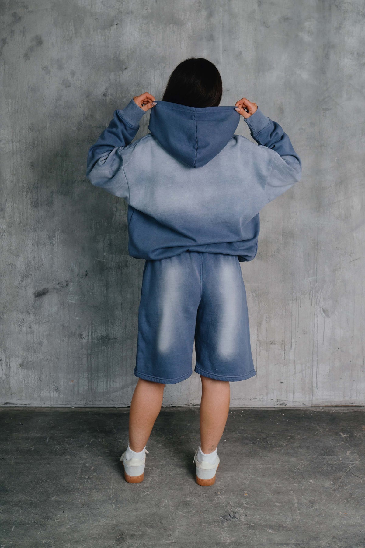 Tyler Hoodie Washed Blue
