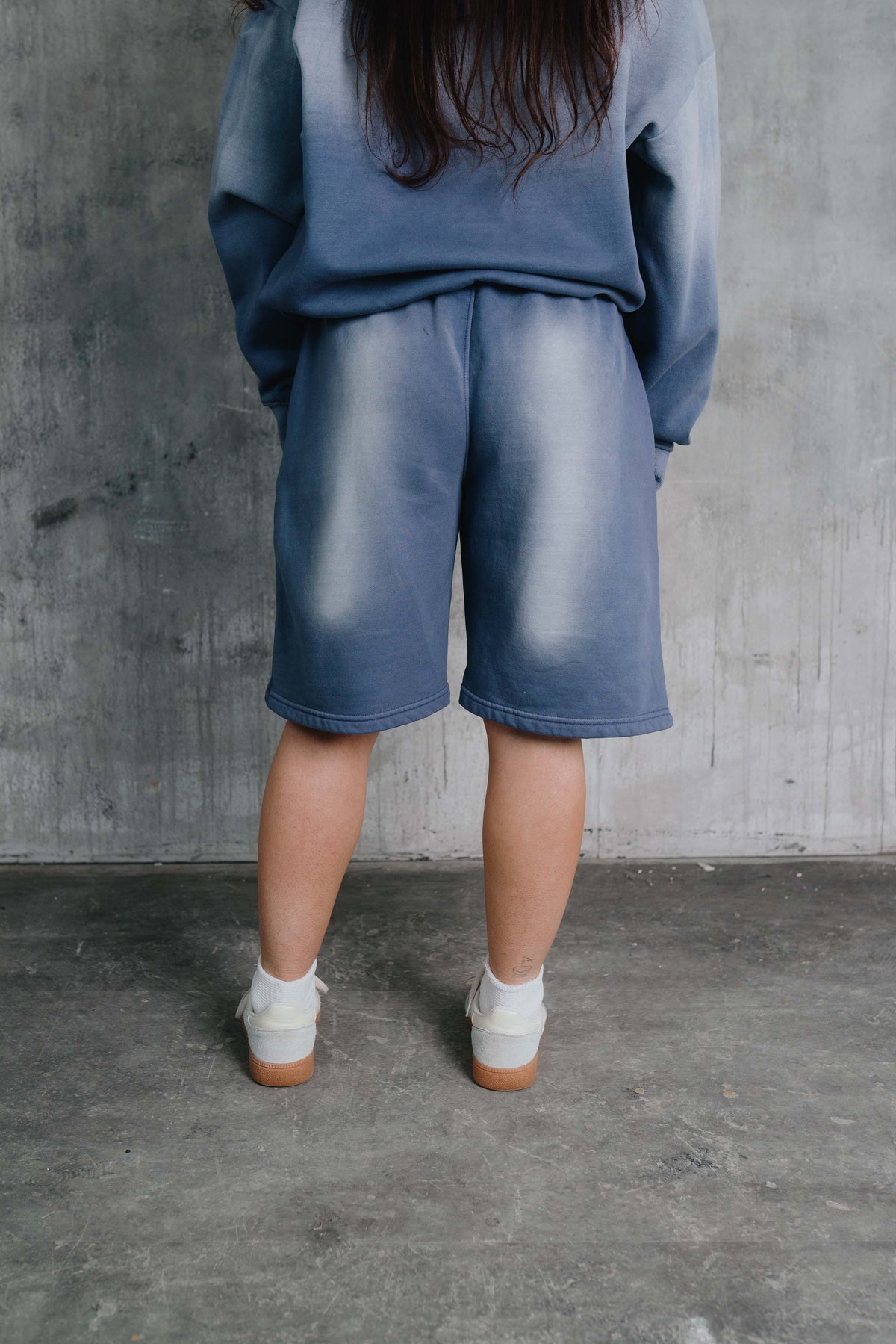 Tyler Short Washed Blue
