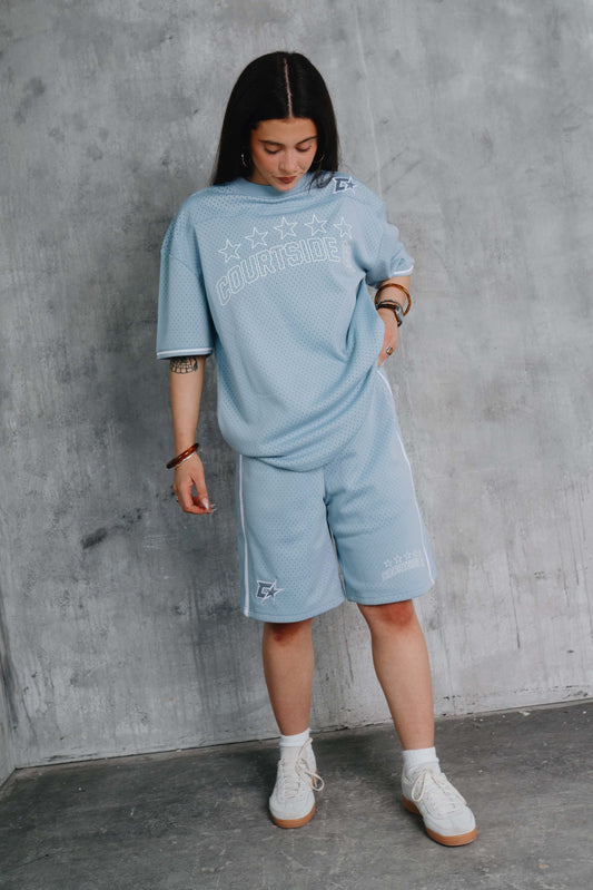 Blake Mesh Tee Blue