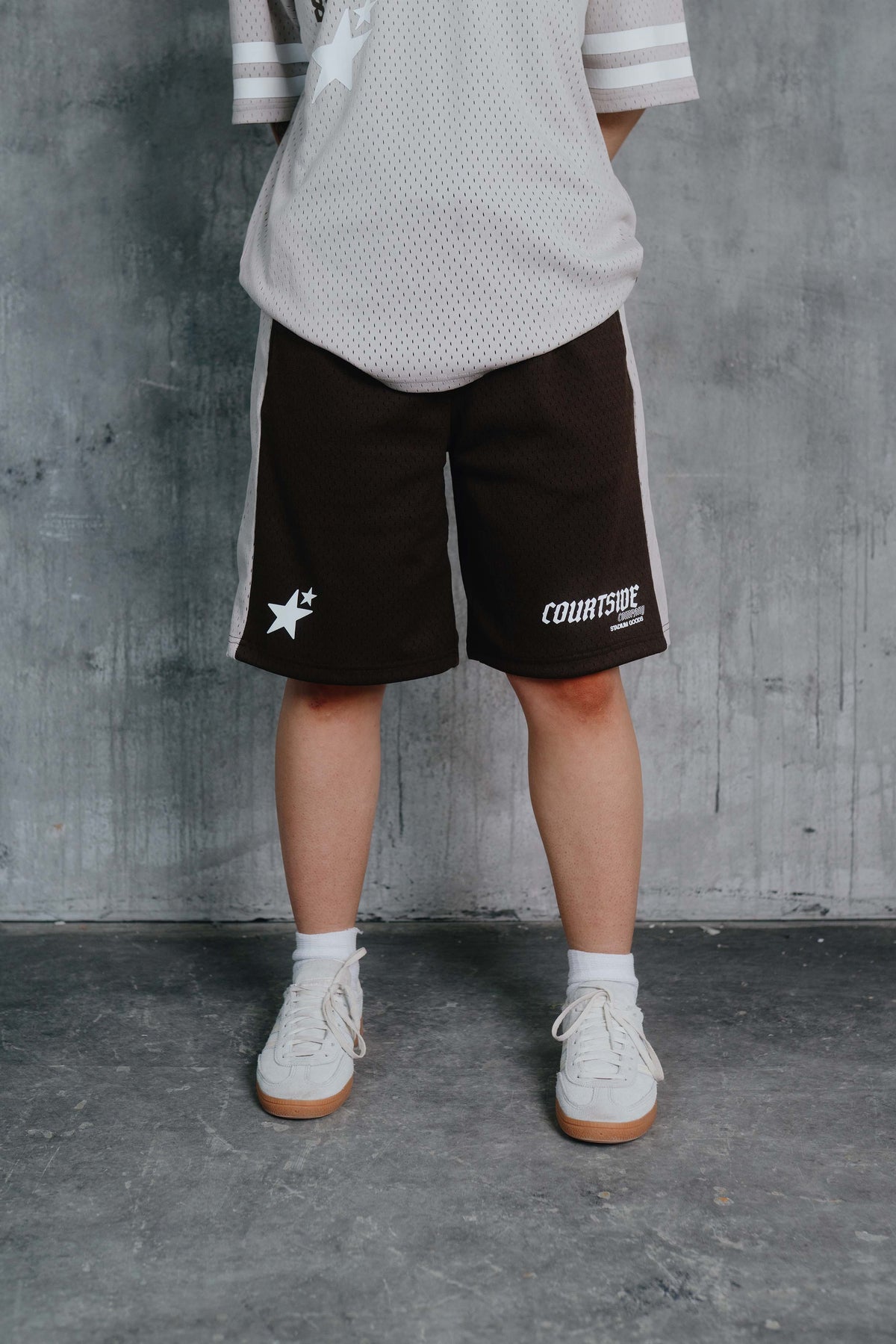 Stanford Mesh Short Grey/Brown