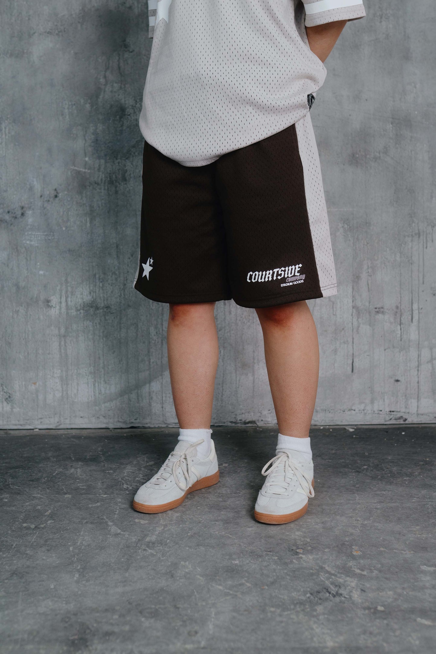 Stanford Mesh Short Grey/Brown