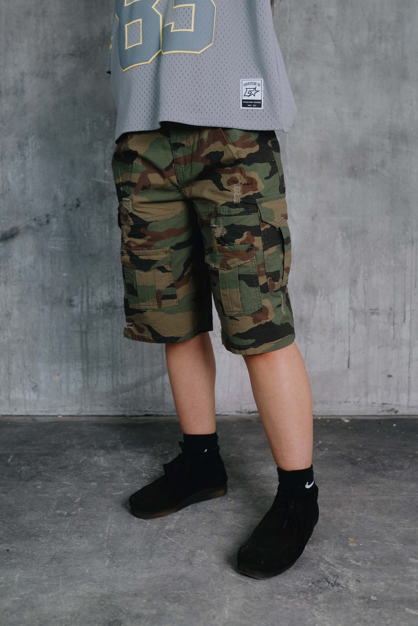 Otis Camo Cargo Short Khaki