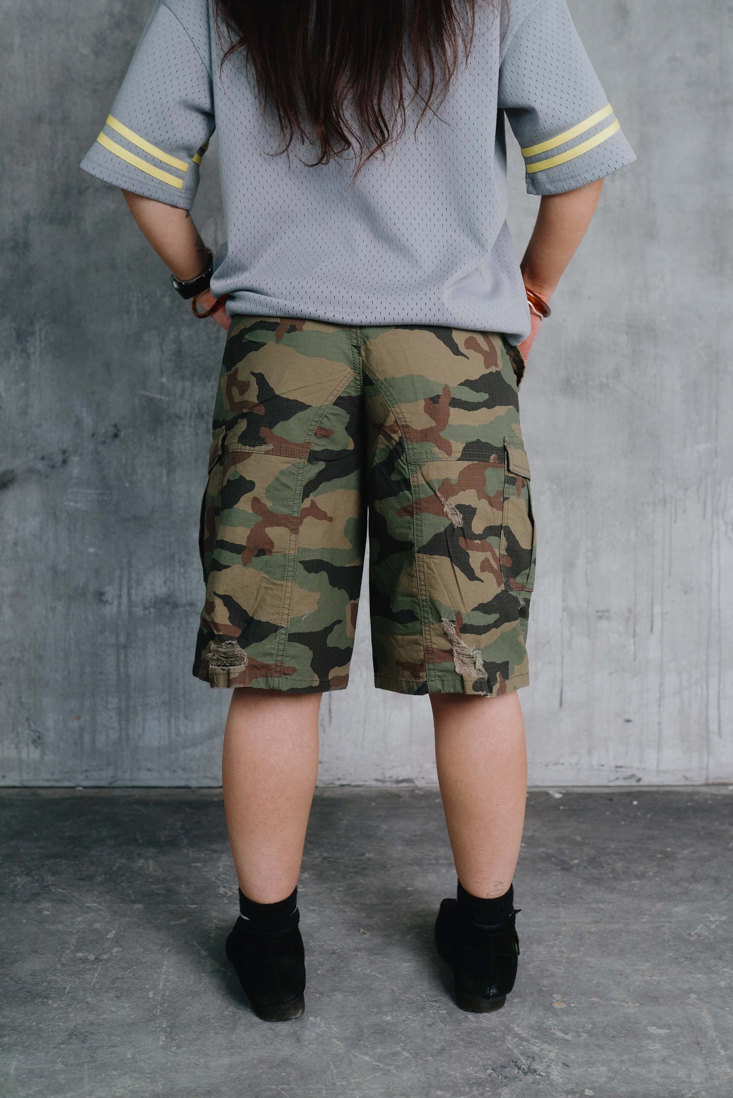 Otis Camo Cargo Short Khaki
