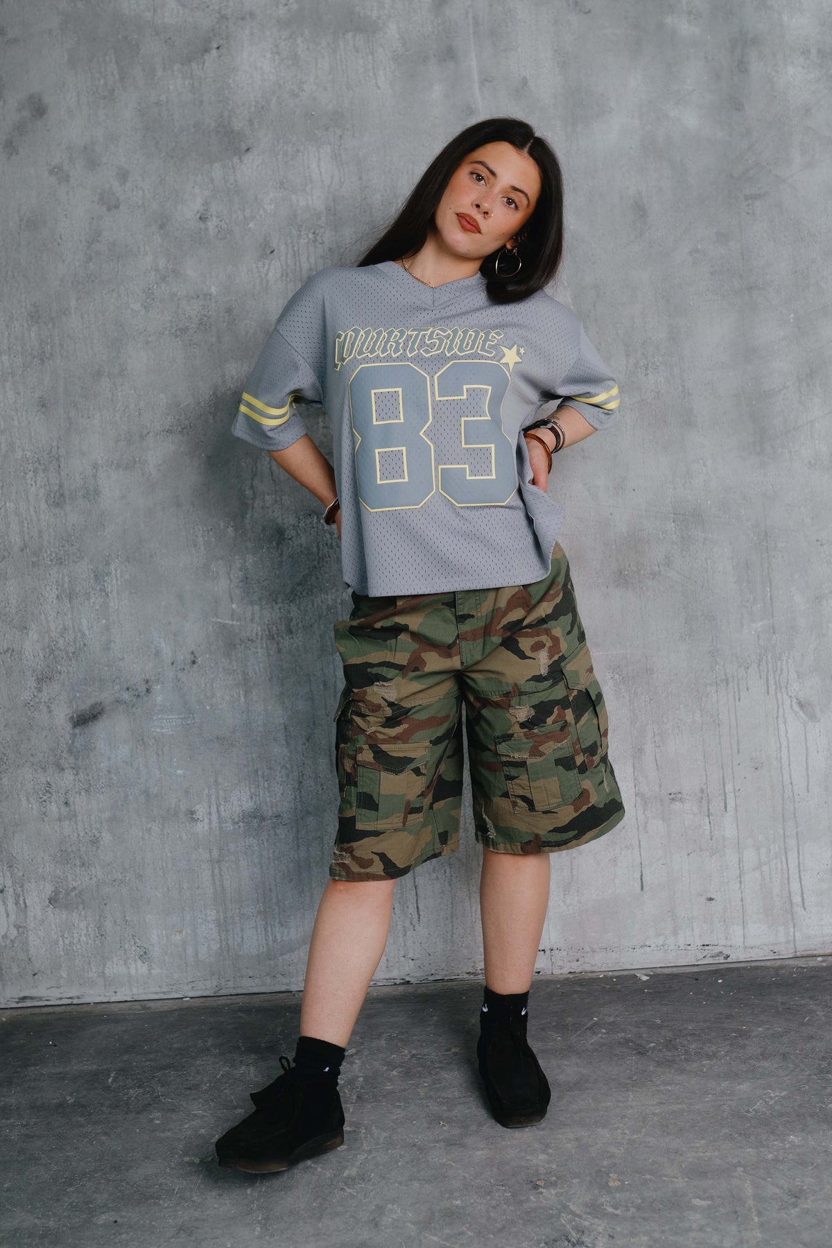 Otis Camo Cargo Short Khaki