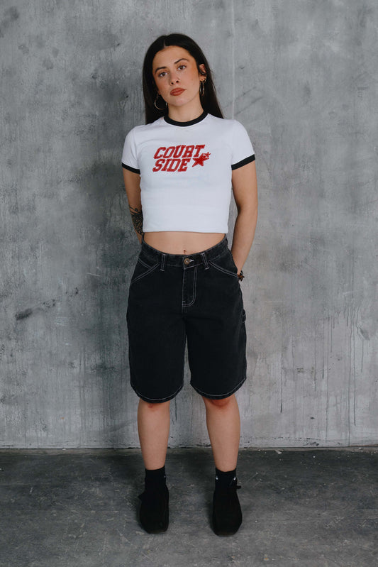Jennings Denim Jorts Black