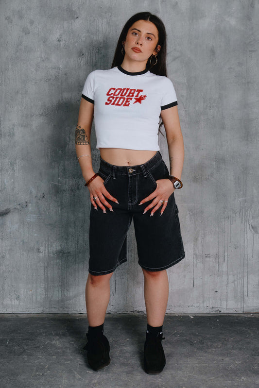 Ringer Tee White