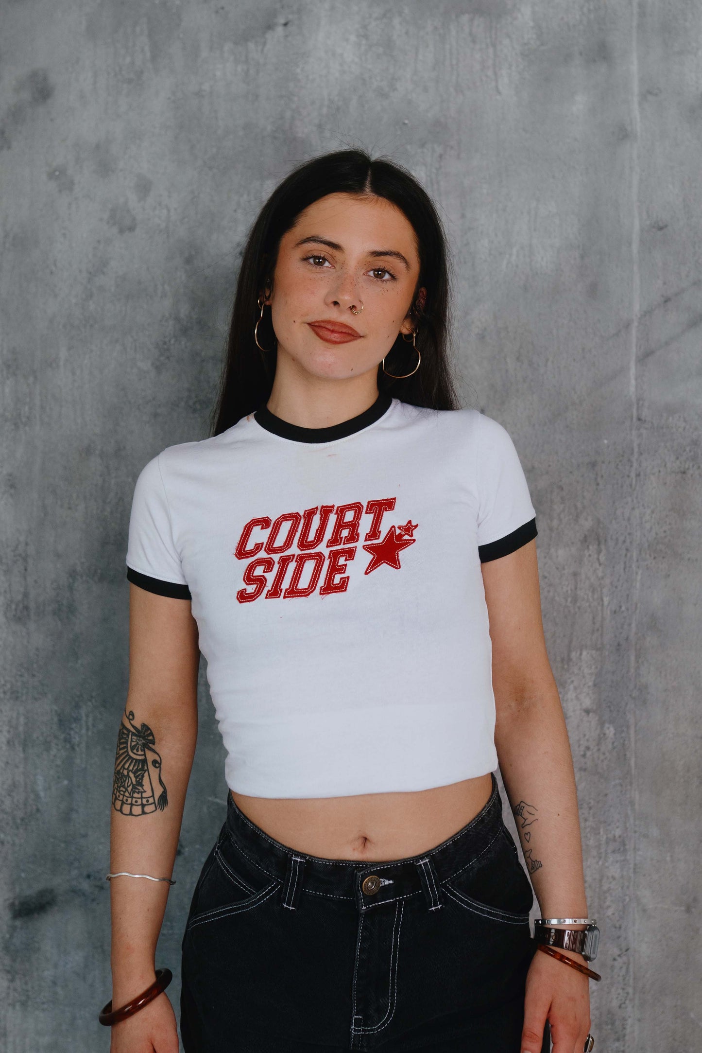 Ringer Tee White