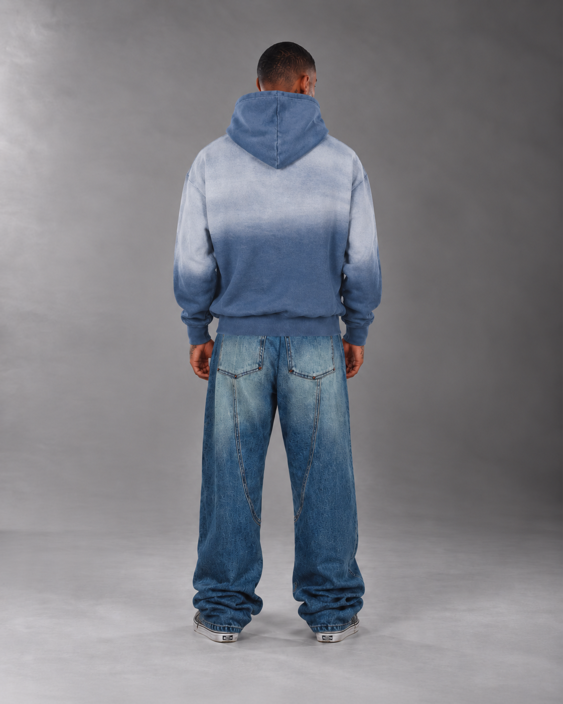 Tyler Hoodie Washed Blue
